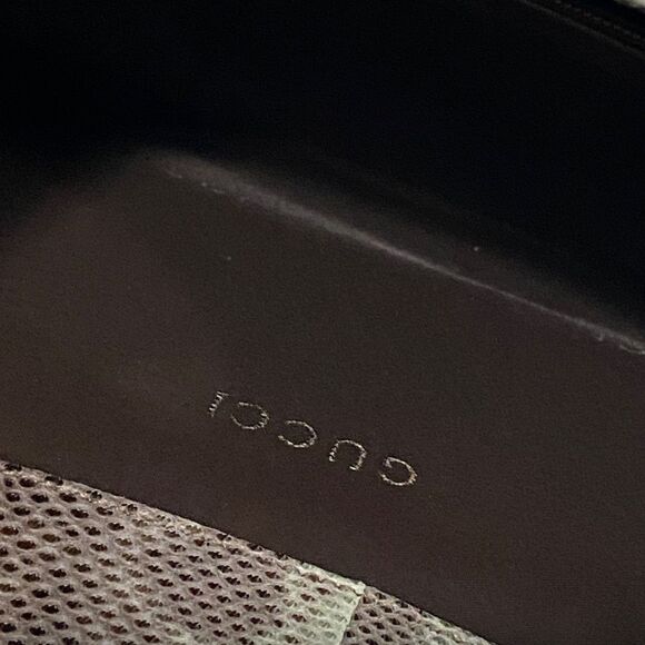 1549 Gucci Jackie 1961 Green And Gray Python Medium Shoulder Bag Silver Buckle - Picture 8 of 9